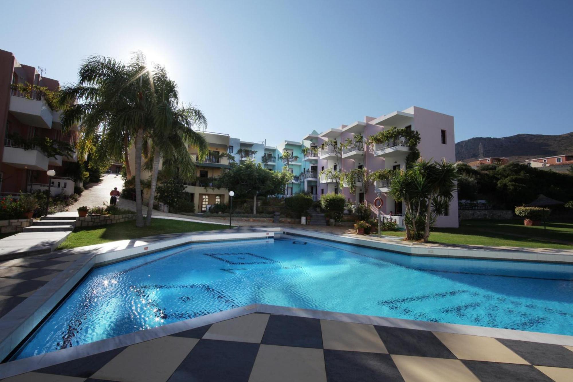 Bellos Hotel Apartments ヘルソニソス エクステリア 写真